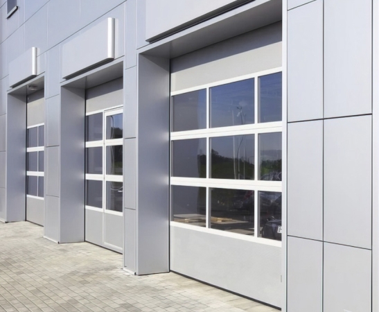 Панорамные ворота Алютех Alutrend в Брюховецкой