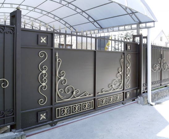 Металлические ворота в Брюховецкой