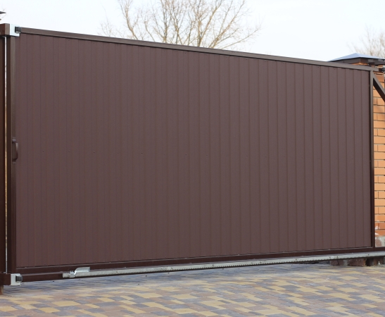 Откатные ворота в Брюховецкой