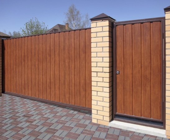 Ворота из металлического сайдинга в Брюховецкой